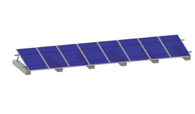Adjustable Tilt Flat Roof Solar Mounting System